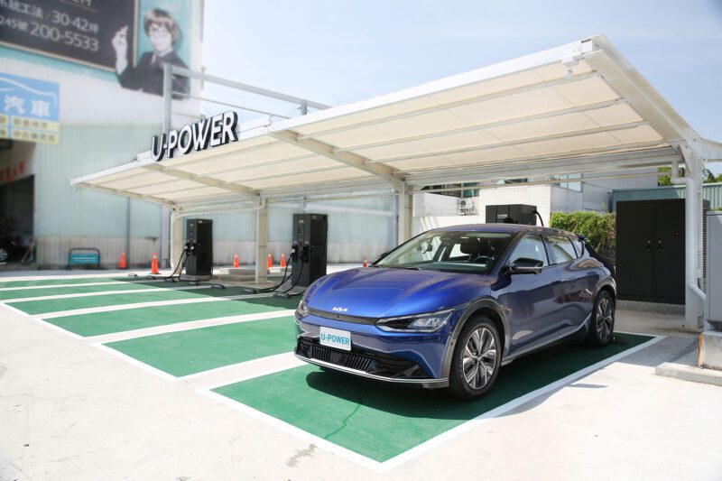 U-POWER X Kia 攜手合作提供 2023 年式 EV6 新車主無限超高速充電體驗。