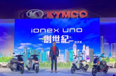 KYMCO Ionex正式宣布開啟「Ionex UNO 創世紀」，宣告全新電動機車時代已經到來，領先全球公布前所未有的「充換合一」S Techno電動機車和輕型電動機車酷樂。(攝影：島耕作)