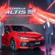 ALTIS GR SPORT全新改款於5月21日上市，重新定義極致駕馭體驗(左起和泰汽車蘇純興 總經理、日本豐田上田泰史 總工程師、國瑞汽車長沼一生 董事長)。(圖片提供：和泰)