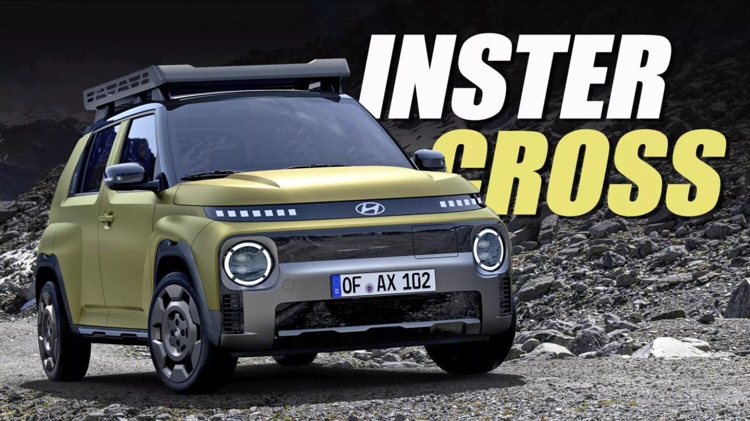 現代電動小車Inster Cross越野化　樣貌粗獷更吸睛