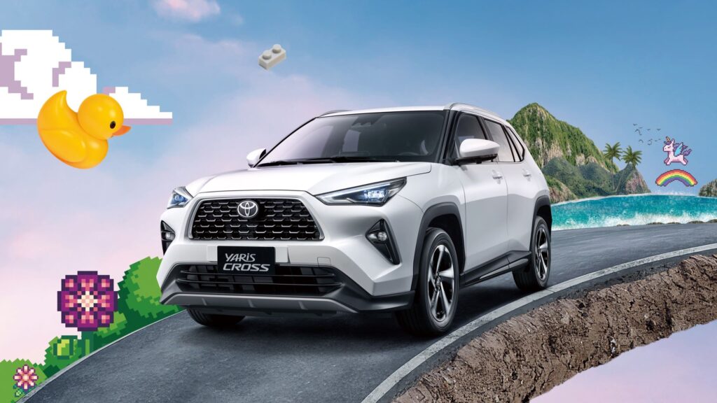 TOYOTA YARiS CROSS將於「叫 foodpanda 送～粉紅祭」活動中展出，展現車款動感、活潑的魅力。(圖片提供：和泰)