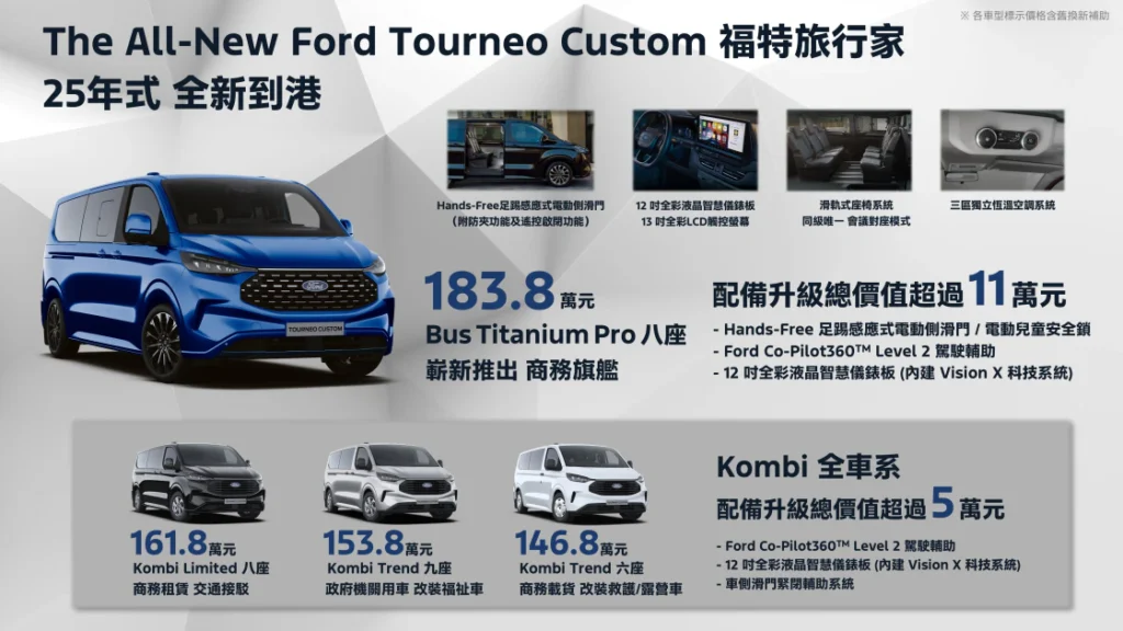 Ford Tourneo Custom福特旅行家