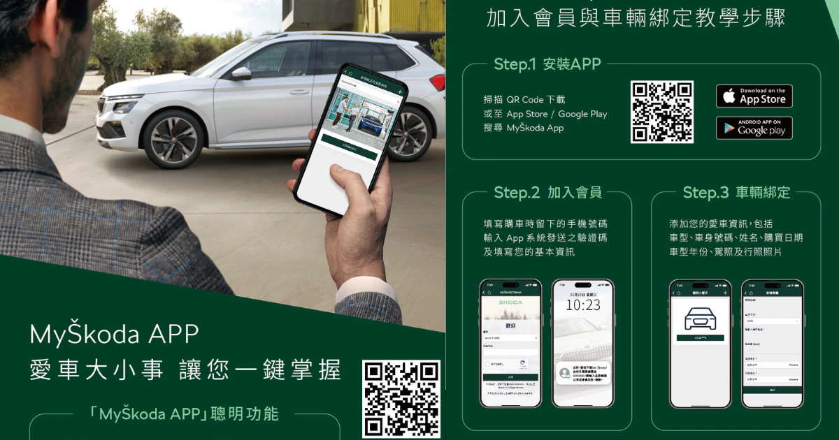 MyŠkoda App 正式上線！　打造會員專屬的數位行動平台　