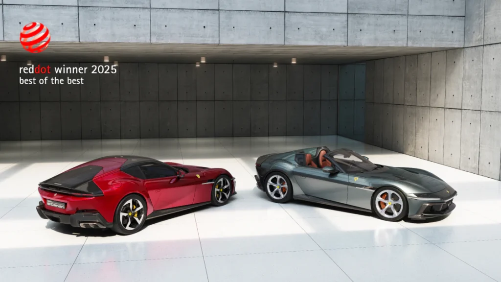 Ferrari 榮獲2025年度紅點設計大獎最高殊榮