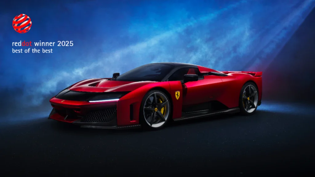 Ferrari 榮獲2025年度紅點設計大獎最高殊榮