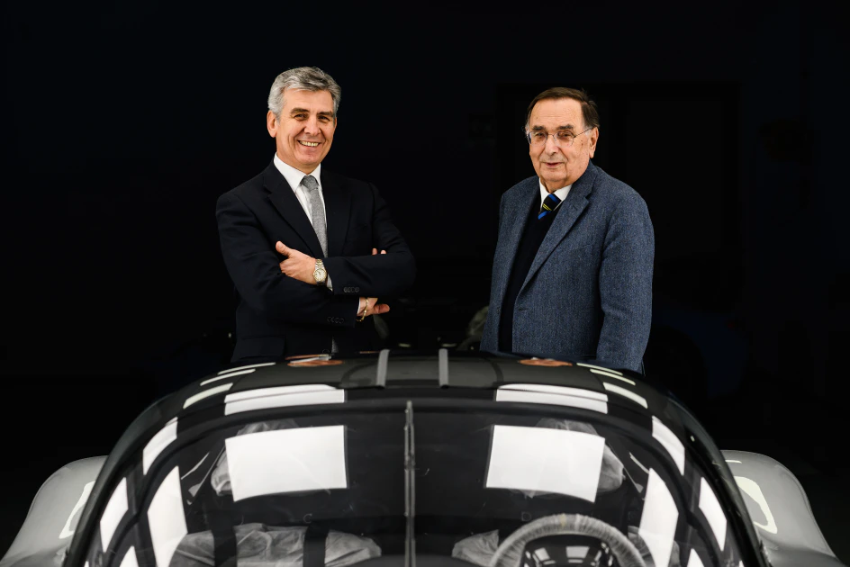 右_創辦人Giampaolo Dallara_左_Dallara Automobili CEO Andrea Pontremoli