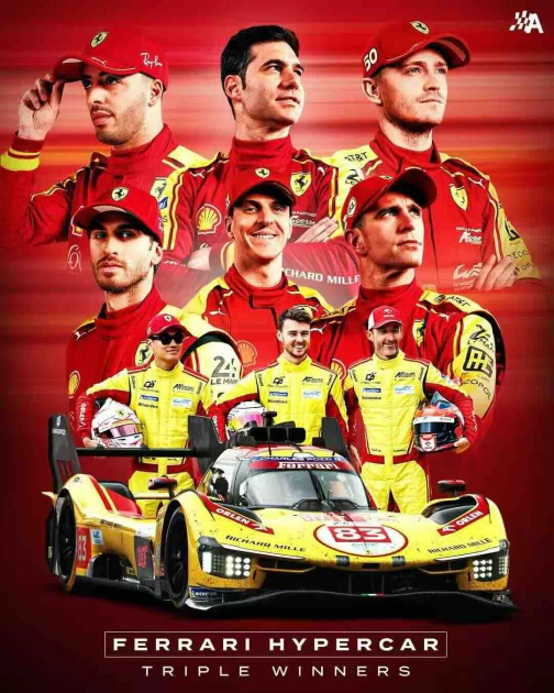 Ferrari勇奪利曼24小時耐力賽三連冠