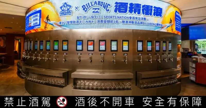 SPORTS NATION 運動餐廳攜手澳洲衝浪品牌 BILLABONG，消費賺萬元海攤穿搭購物金！