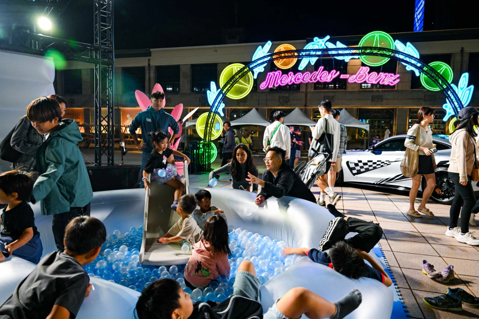 現場集結多款話題車型，更少不了好吃好玩的美食攤位與親子遊樂區