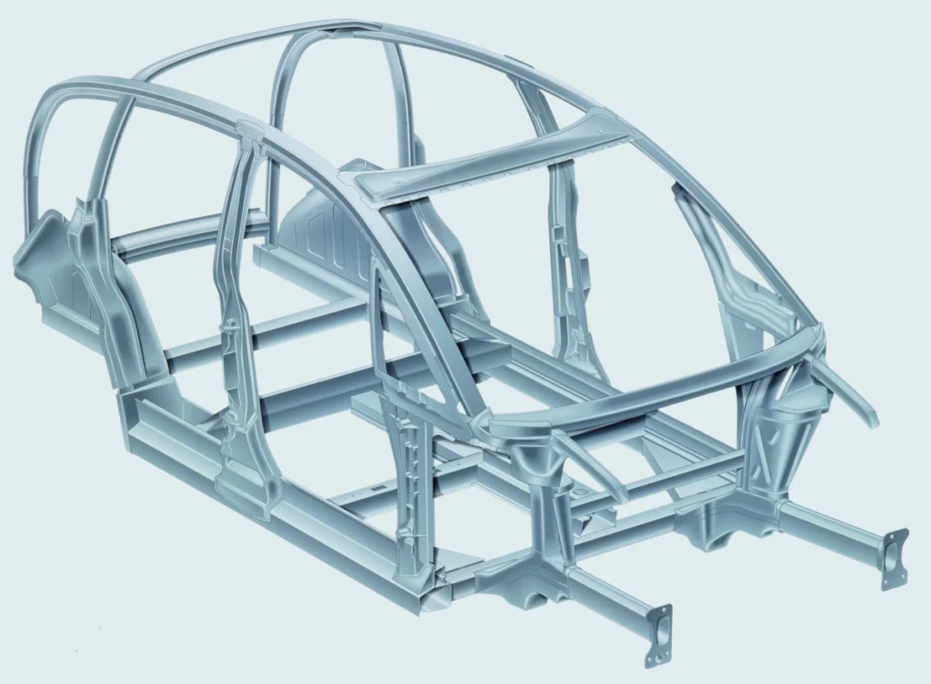  ASF (Audi Space Frame) 全鋁合金車架。