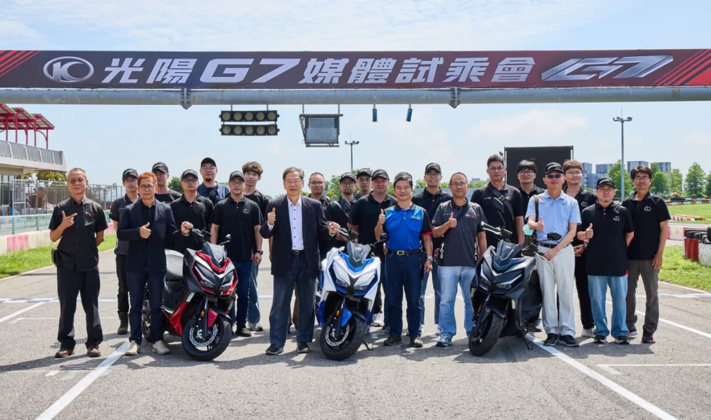 光陽今(6)舉辦 G7 媒體試乘會，本週六 (5月9日) 也將迎來第一場消費者活動，柯俊斌董事長表示：「我們不怕貨比貨，試了就知道！」