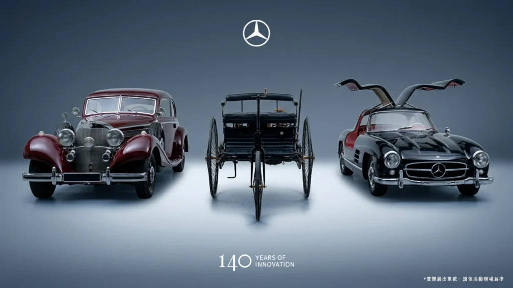 台灣賓士將於台北及高雄兩地舉辦《Mercedes-Benz 慶祝汽車發明 140 週年特展》