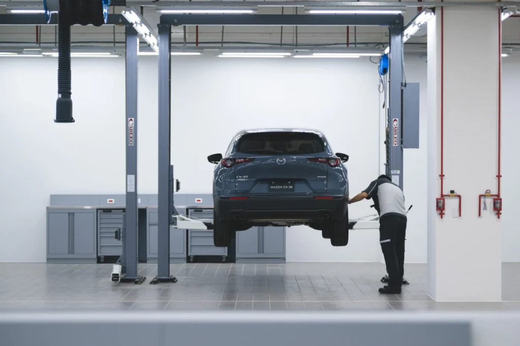 即日起至 2026 年 8 月 31 日止，MAZDA 車主親臨北台中旗艦服務中心，即享免費冷氣空調系統檢查、定期保養零件 88 折禮遇及鈑金烤漆優惠。