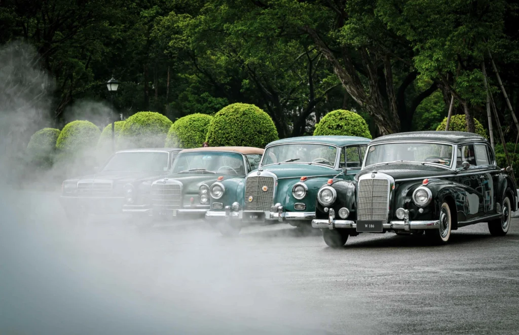 現場集結來自德國 Mercedes-Benz 博物館的傳奇館藏、全台 25 台 Mercedes-Benz 經典車一日快閃