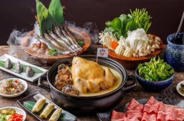 全台首創粵式「鮑福記鮑魚雞湯火鍋」，7/15進駐華山周邊！7月底前花膠買一送一